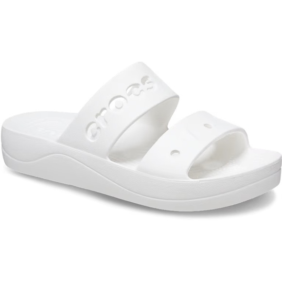 CROCS Shoes - Crocs Baya Platform Sandal White Slide Sandals women’s size 6
